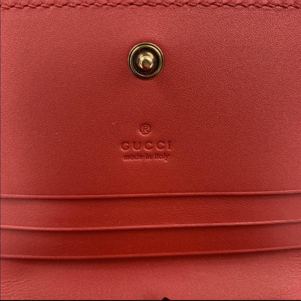 * RARE * Gucci Queen Margaret Card Case in White, Blue, and Red NEW IN BOX W BAG - Picture 8 of 12